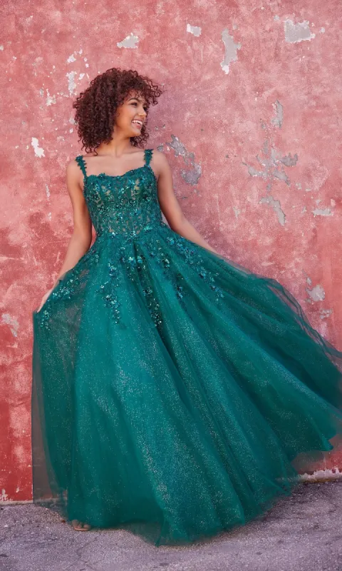 Ellie Wilde A-Line Long Designer Ball Gown EW35123 sold by PromGirl