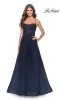 La Femme Lace-Bodice Long A-Line Prom Dress 31381 sold by PromGirl