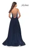 La Femme Lace-Bodice Long A-Line Prom Dress 31381 sold by PromGirl