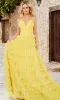 Jovani Open-Back Long Tiered Prom Ball Gown 08480 sold by PromGirl