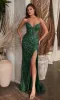 Strapless Long Sequin Prom Dress: Ladivine CD0227 sold by PromGirl