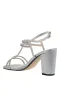 Sam Silver Block Heel Prom Shoes 4597 sold by PromGirl