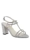Sam Silver Block Heel Prom Shoes 4597 sold by PromGirl