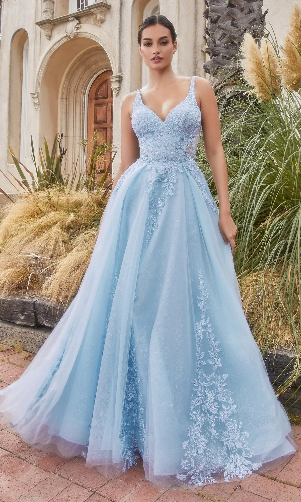 Long A-Line Beaded Prom Dress with Pockets A1125 sold by PromGirl product image thumbnail 3