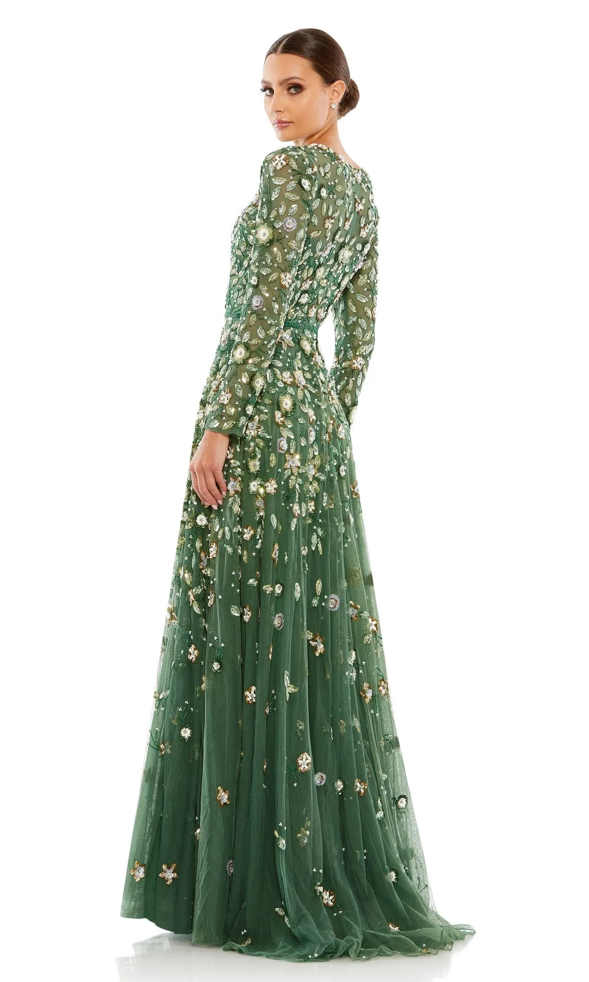 Beaded Long Sleeve Formal Dress: Mac Duggal 5533 sold by PromGirl product image thumbnail 5