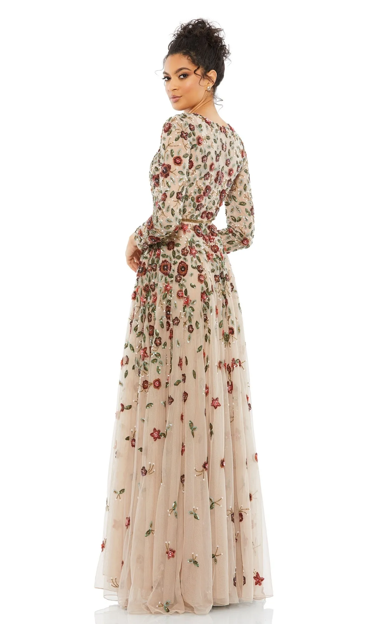 Beaded Long Sleeve Formal Dress: Mac Duggal 5533 sold by PromGirl product image thumbnail 2