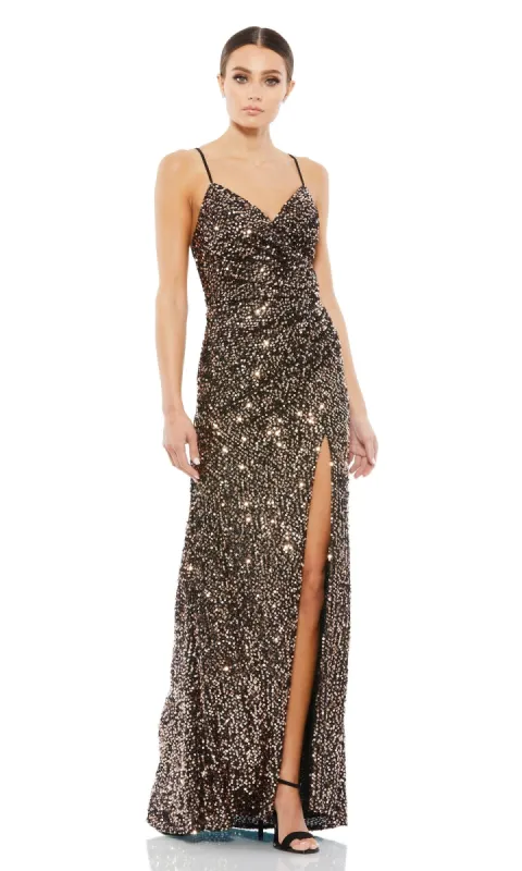 Long Bronze Sequin Prom Dress 55700 sold by PromGirl