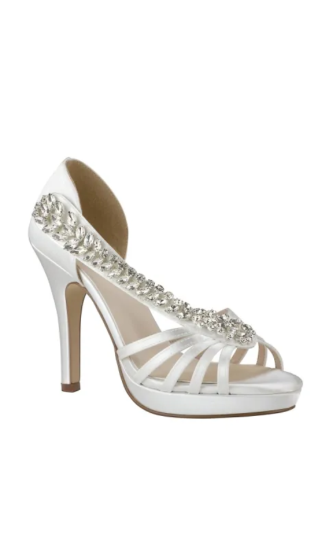 3.5 in High Heel White Prom Shoes 4561 sold by PromGirl