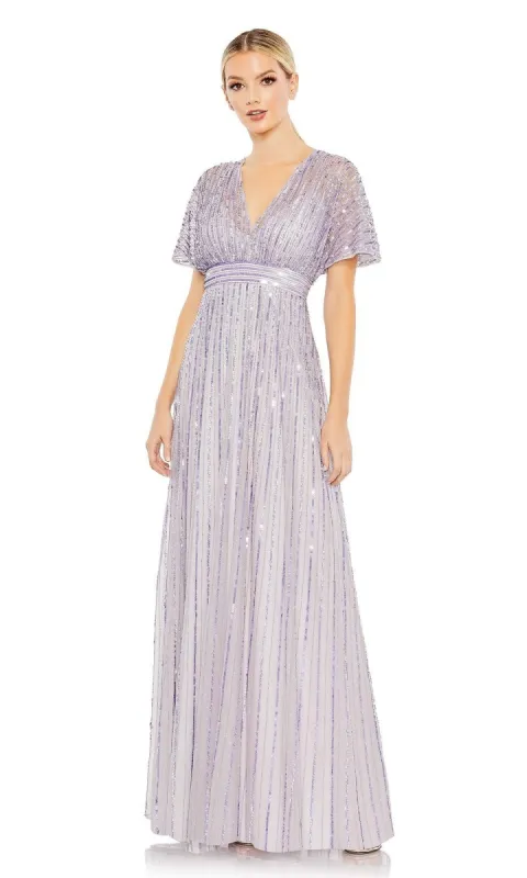 Purple Long Sequin Formal Dress: Mac Duggal 10868 sold by PromGirl