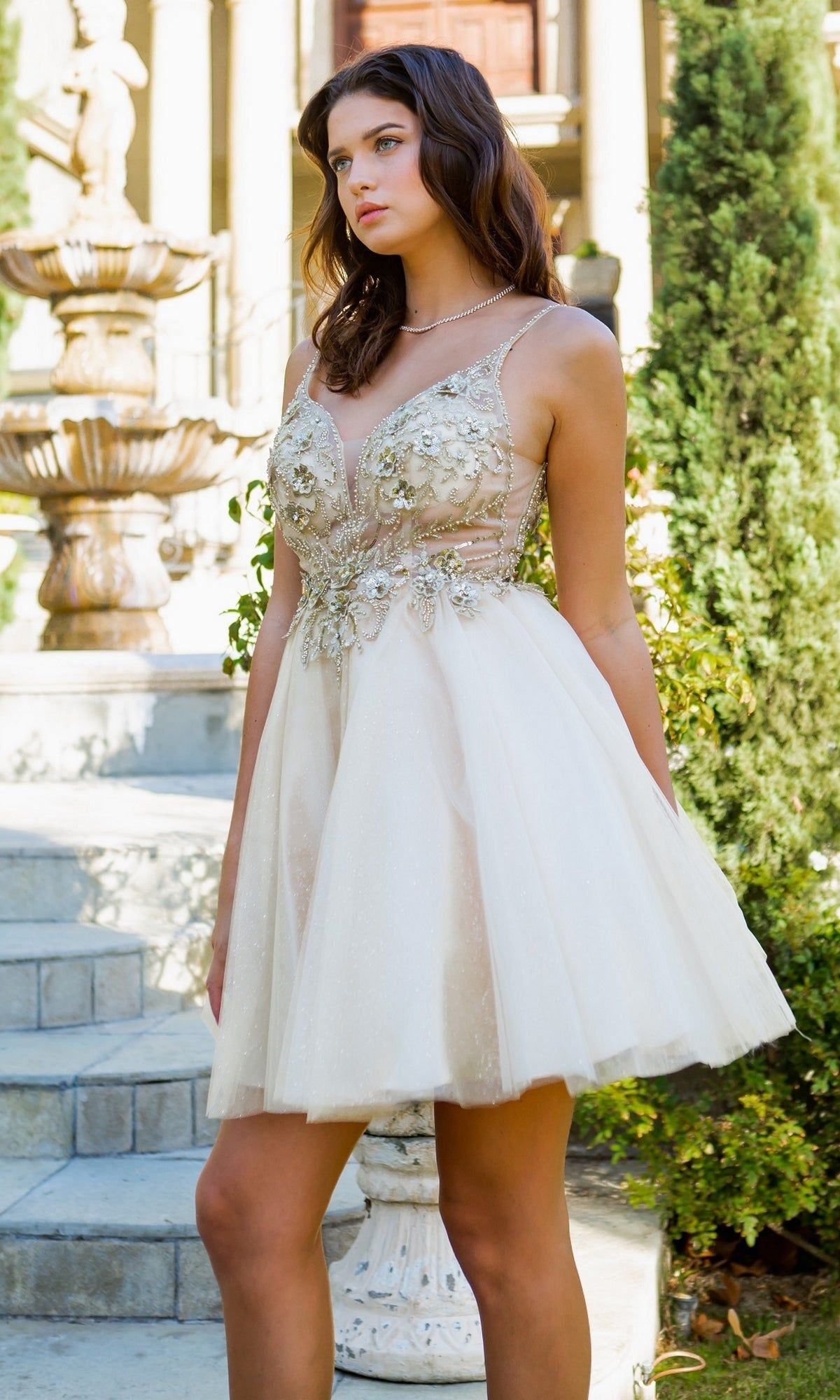 Short Ball-Gown-Style Homecoming Dress 5112J sold by PromGirl product image thumbnail 3
