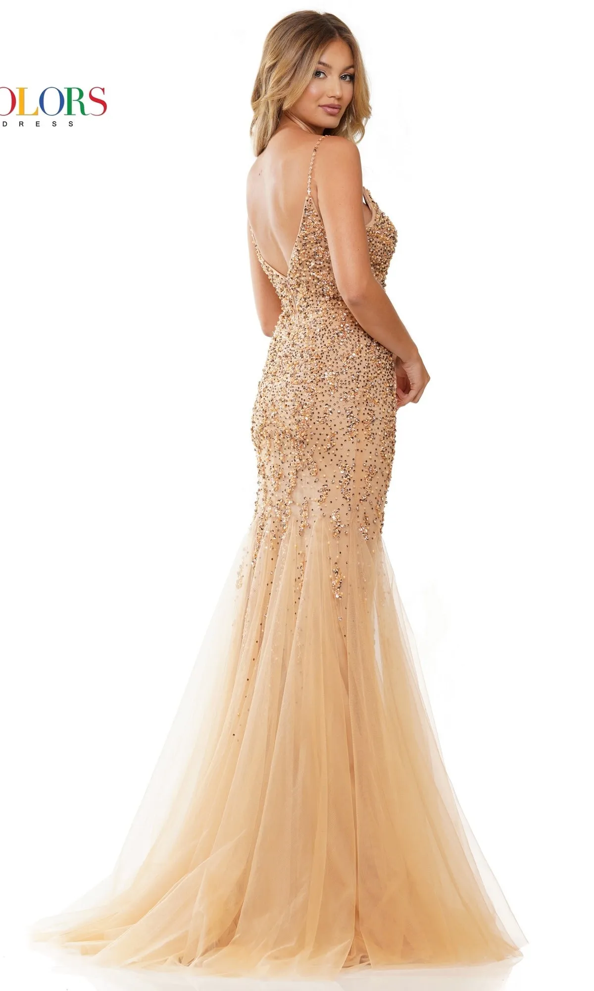 Long Prom Dress 3135 by Colors Dress sold by PromGirl product image thumbnail 2