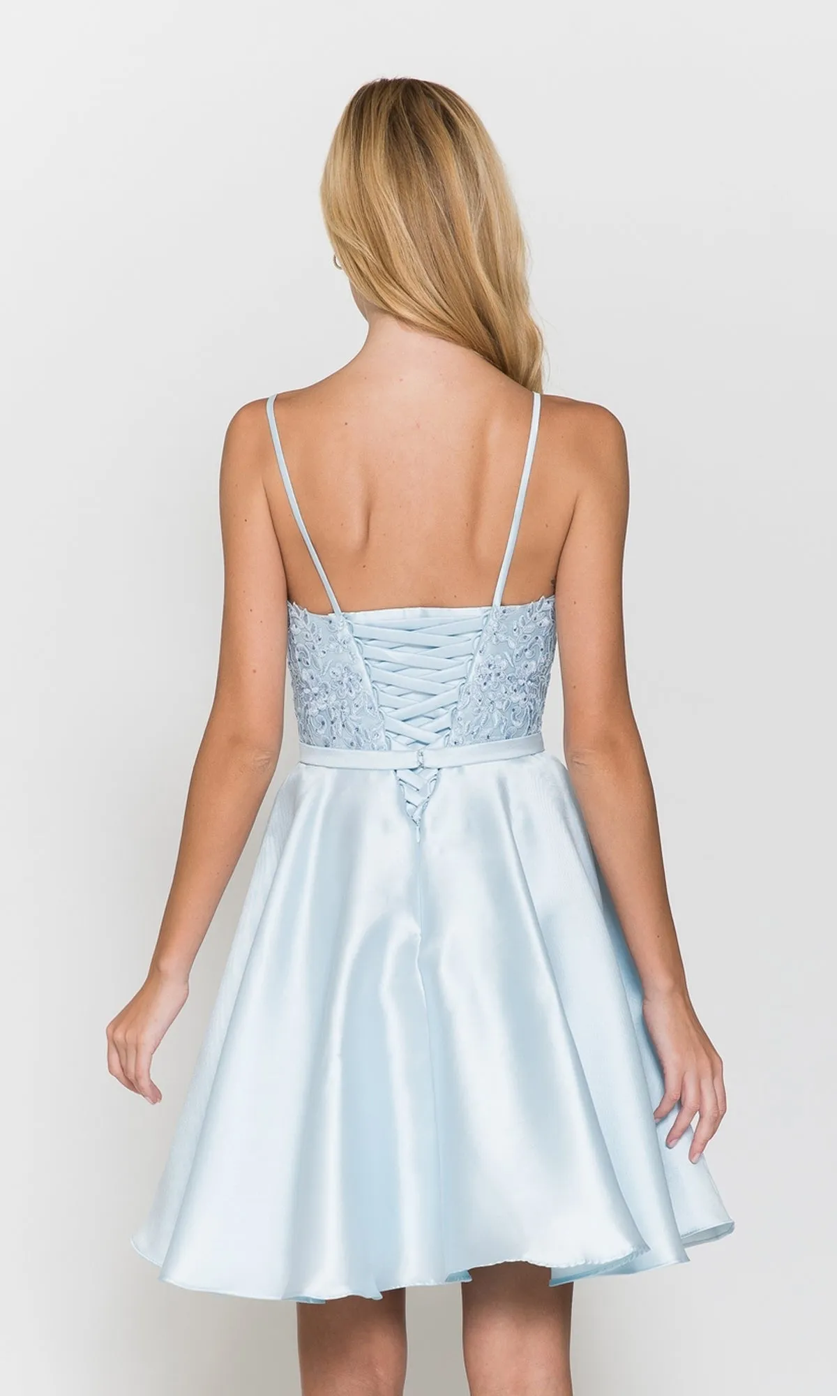 Short A-Line Homecoming Dress with Pockets 8694 sold by PromGirl product image thumbnail 2