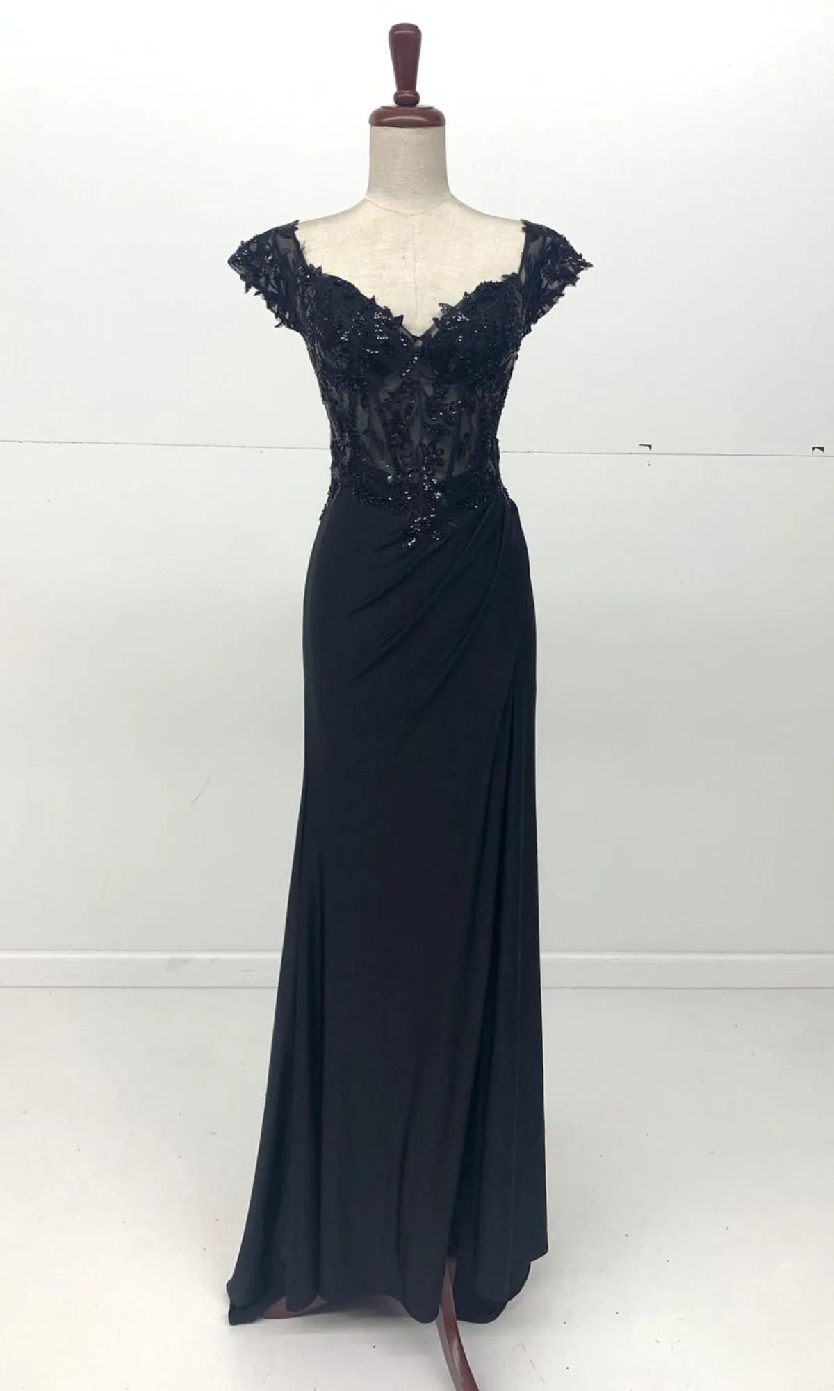 Sequin-Bodice Long Prom Dress: Chicas YG5027 sold by PromGirl product image thumbnail 5