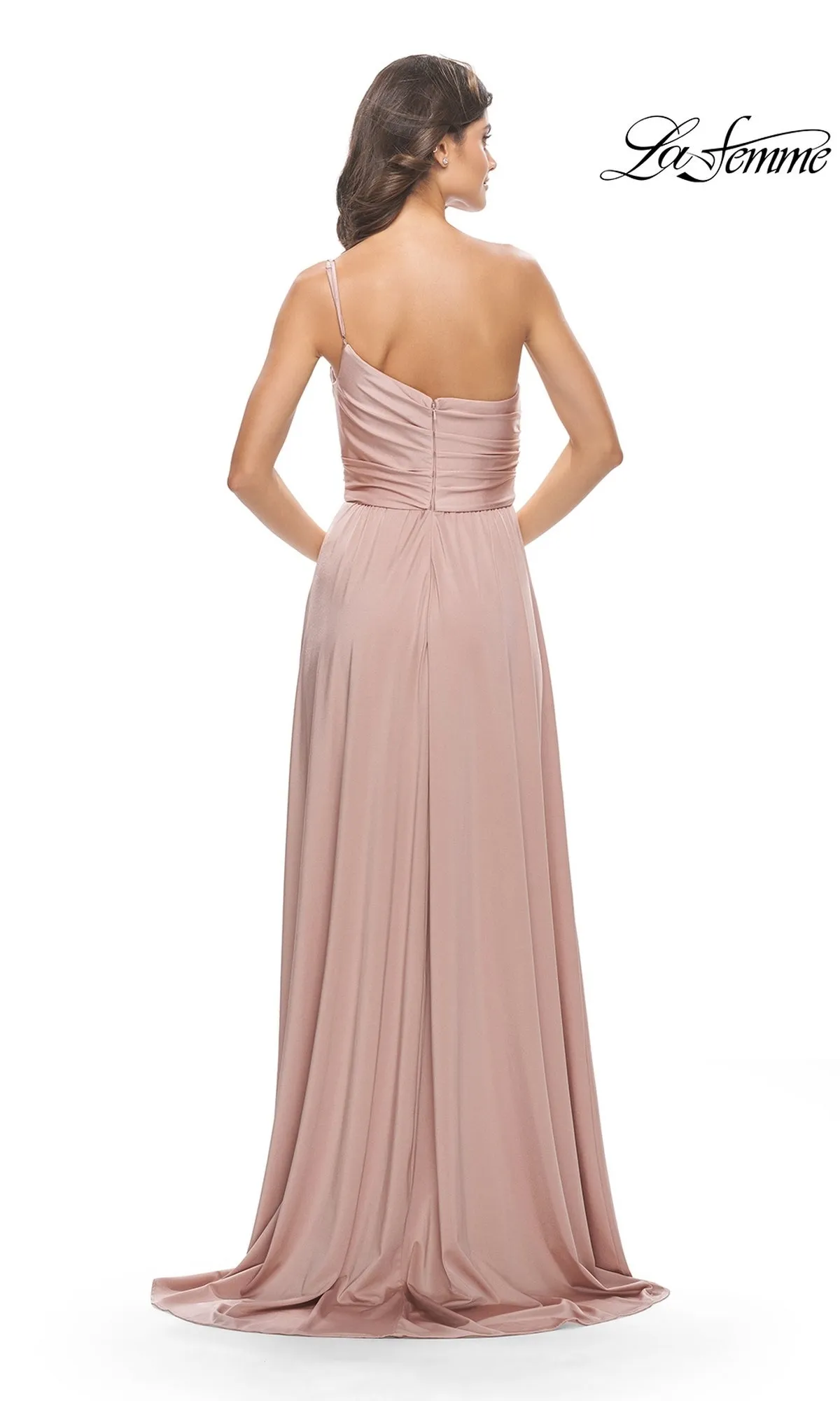 One-Shoulder Long La Femme Formal Dress 31170 sold by PromGirl product image thumbnail 2