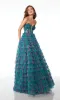 Alyce Strapless Ruffled Prom Ball Gown 61535 sold by PromGirl