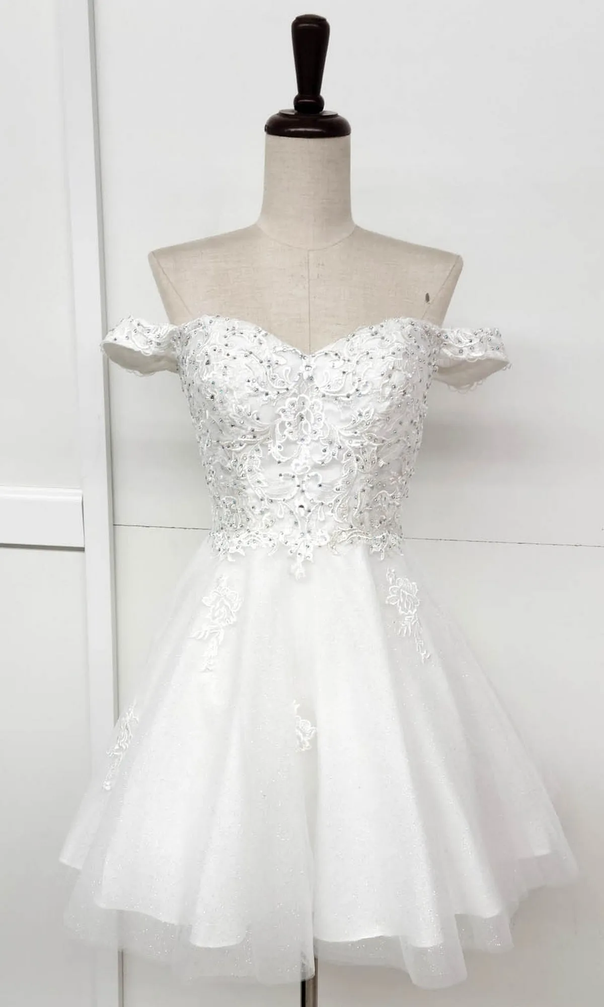 Beaded-Corset Short Babydoll Hoco Dress C314 sold by PromGirl product image thumbnail 5