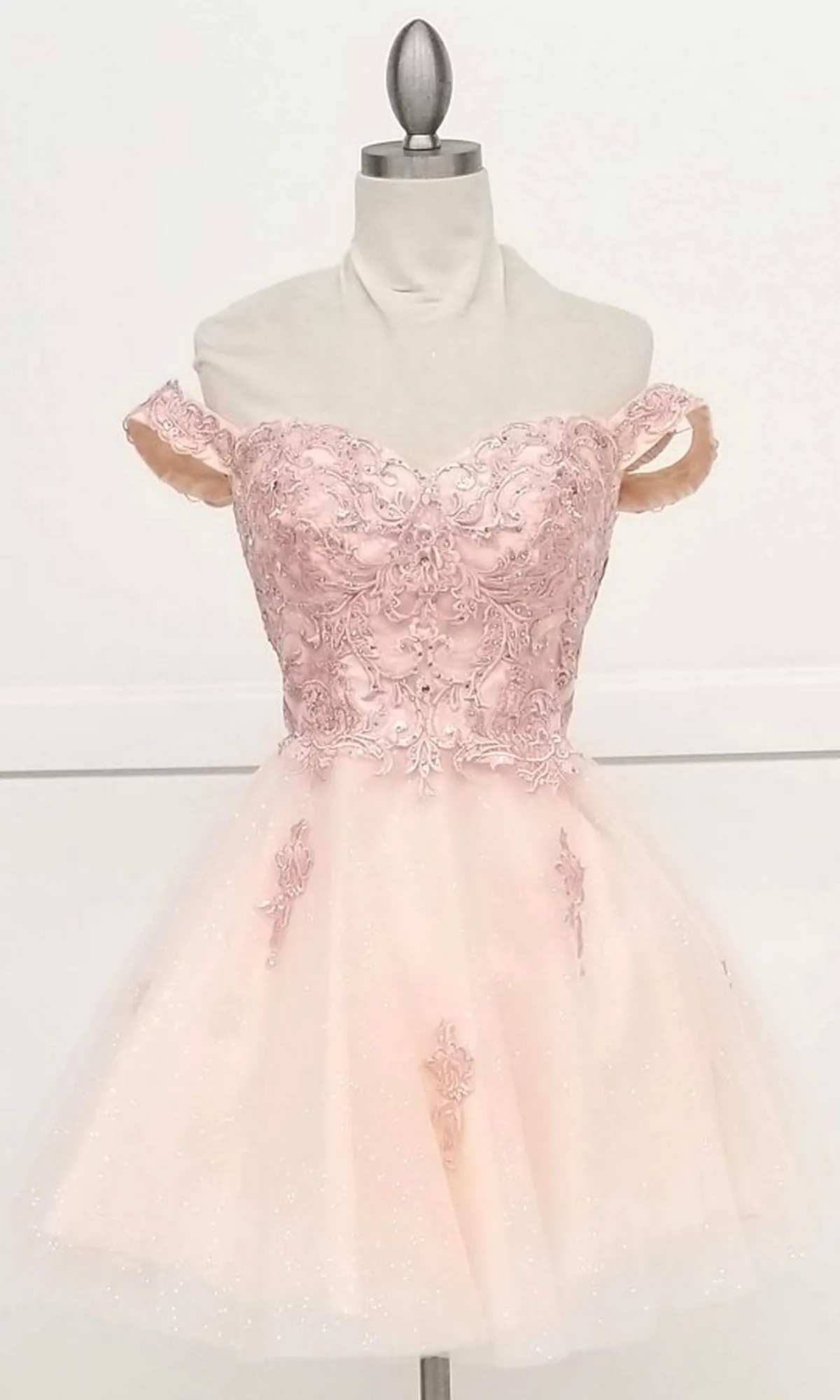 Beaded-Corset Short Babydoll Hoco Dress C314 sold by PromGirl product image thumbnail 3