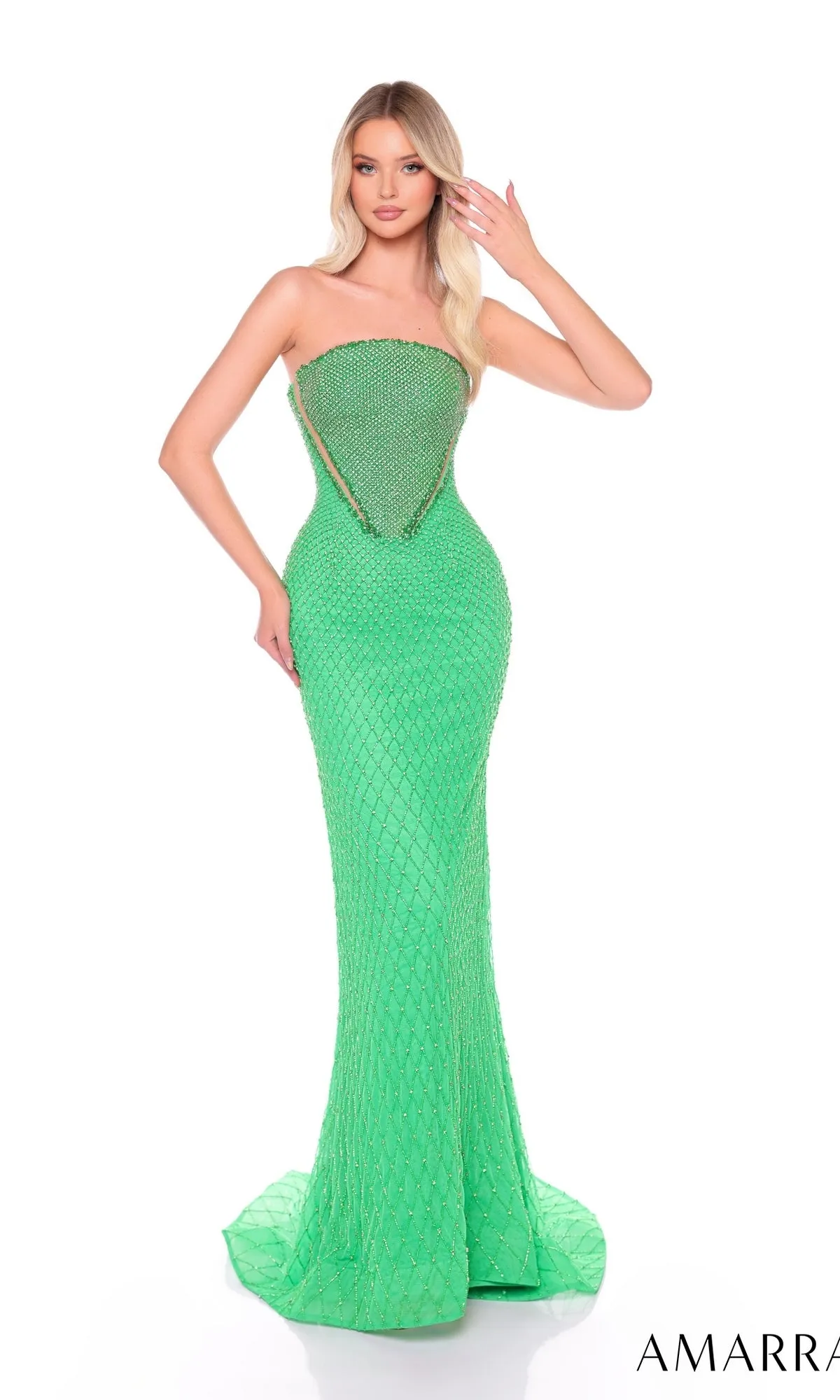 Long Formal Dress 88112 by Amarra sold by PromGirl product image thumbnail 4