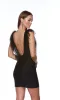 Alyce Feathered Short V-Neck Homecoming Dress 4725 sold by PromGirl