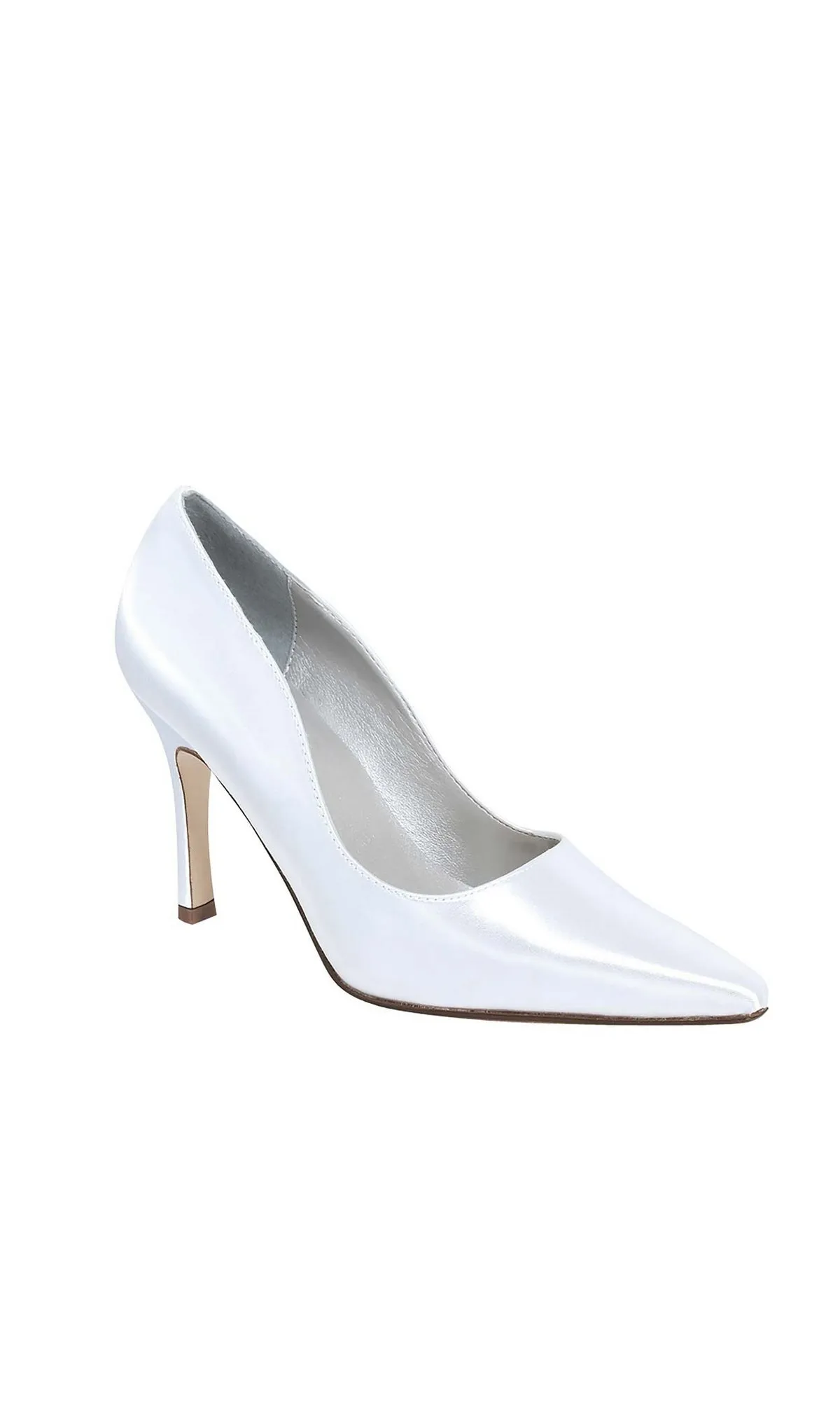 Closed Toe Pump White Prom Shoes 40309 sold by PromGirl
