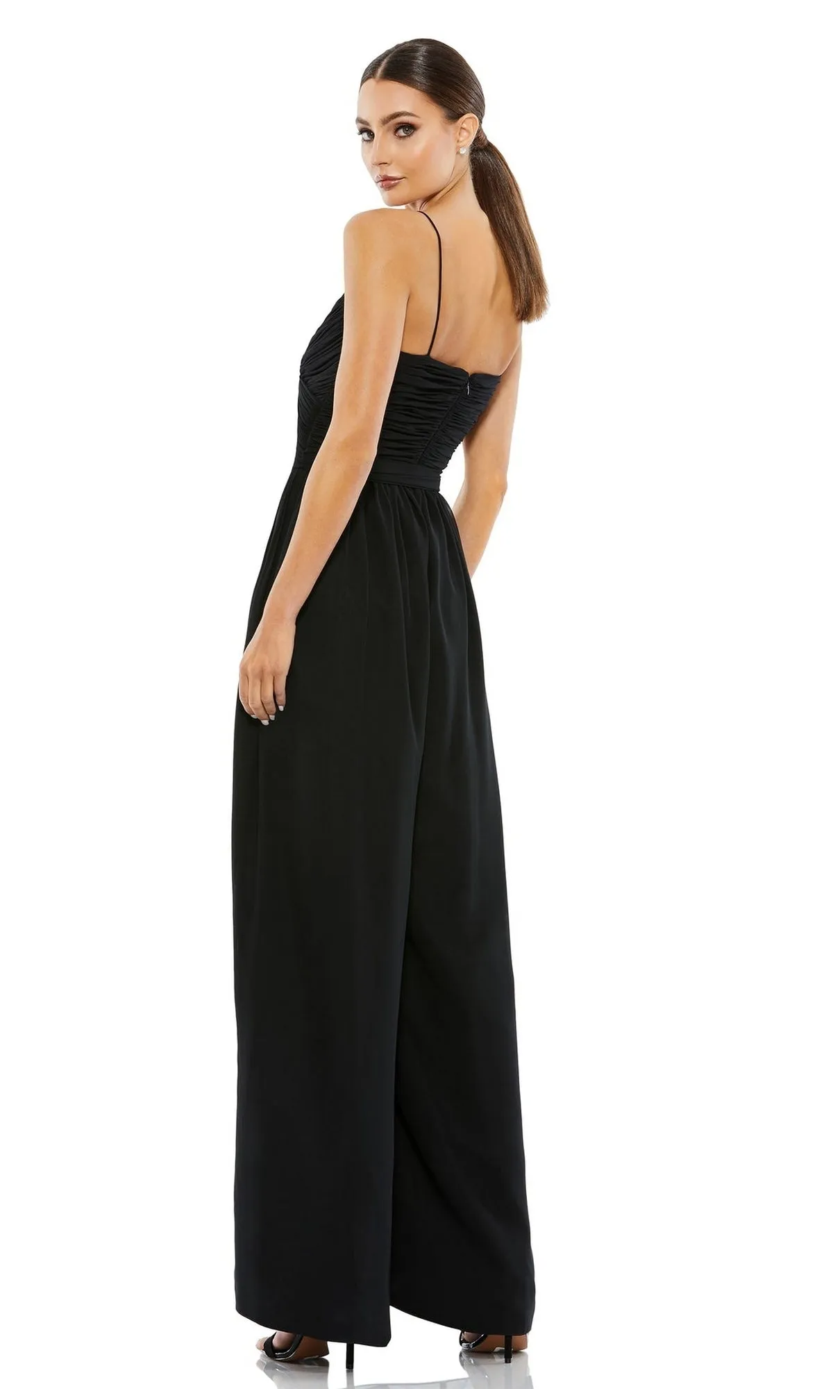 Flowing Wide-Leg Formal Jumpsuit: Mac Duggal 70100 sold by PromGirl product image thumbnail 2