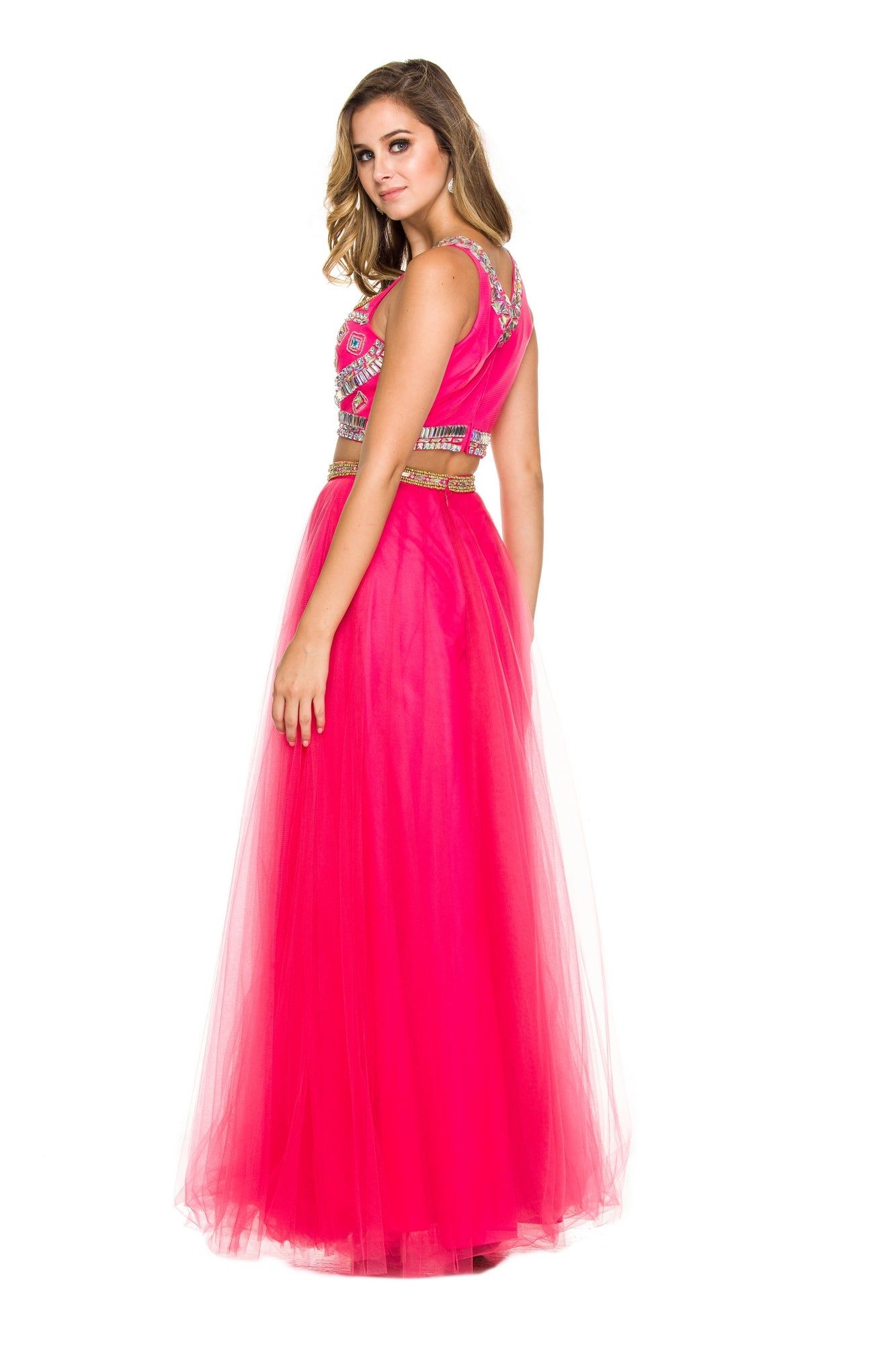 Long Two-Piece Prom Ball Gown sold by PromGirl product image thumbnail 2