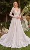 Ladivine A-Line Lace Wedding Dress CD862W sold by PromGirl