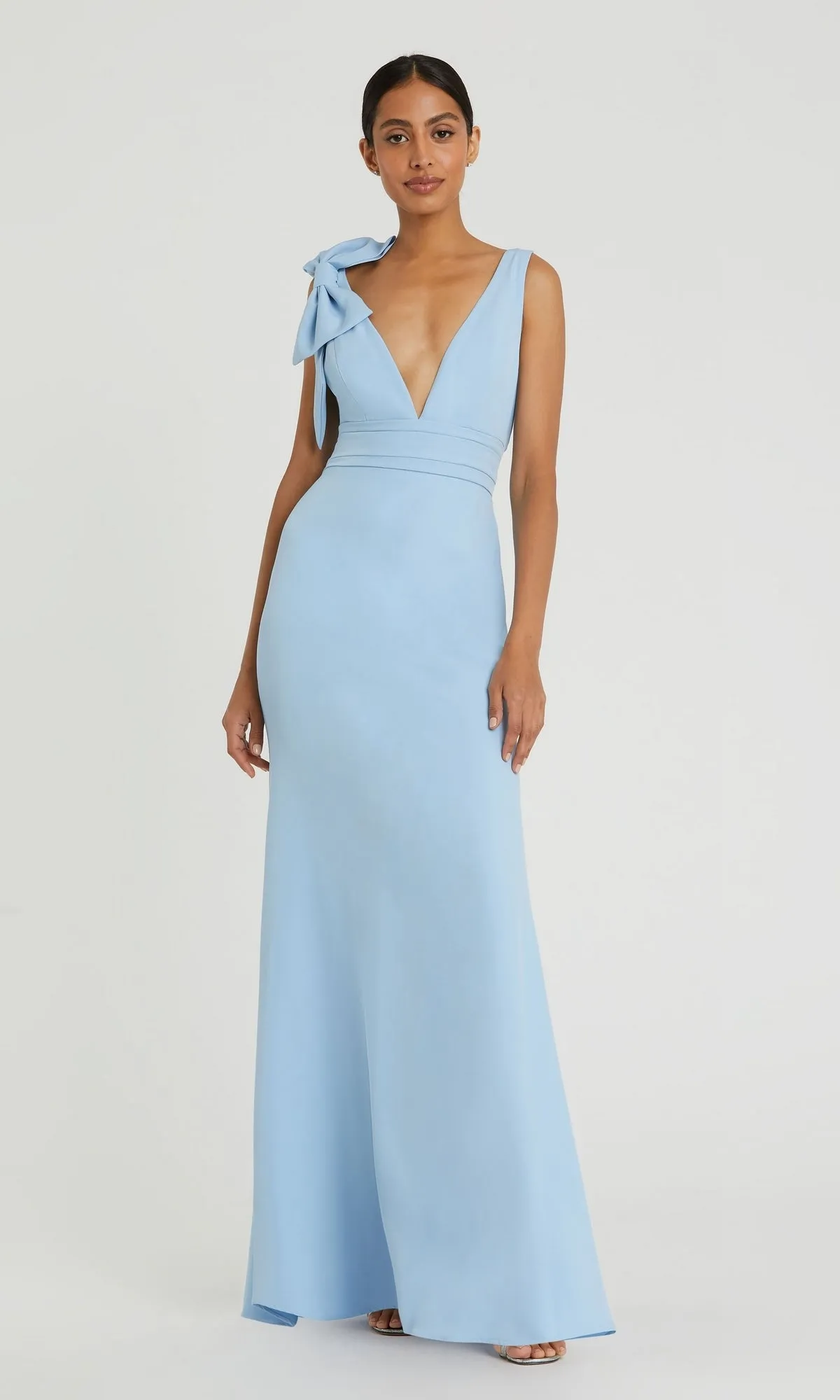 Shoulder-Bow Long Prom Dress: Mac Duggal 49454 sold by PromGirl product image thumbnail 4