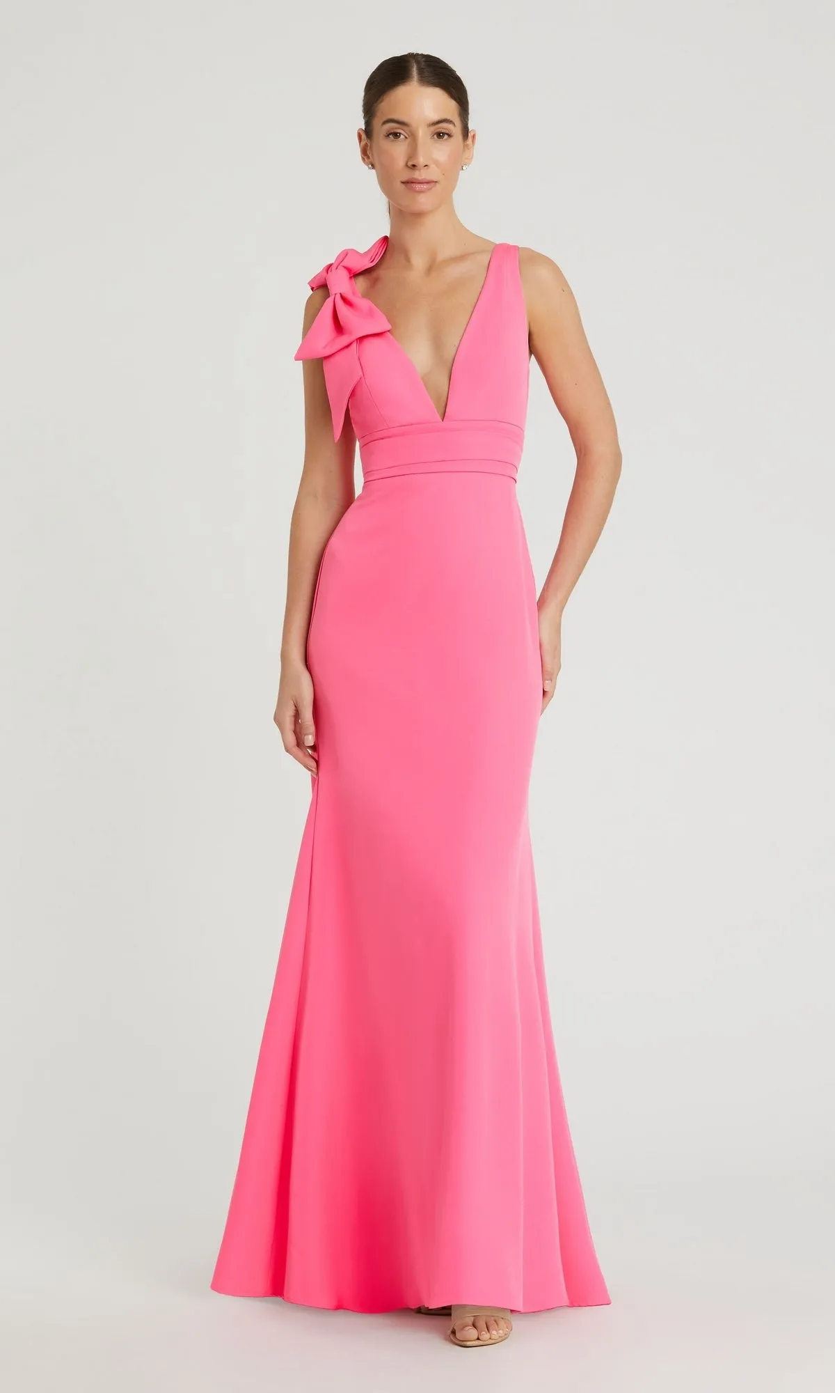 Shoulder-Bow Long Prom Dress: Mac Duggal 49454 sold by PromGirl product image thumbnail 3