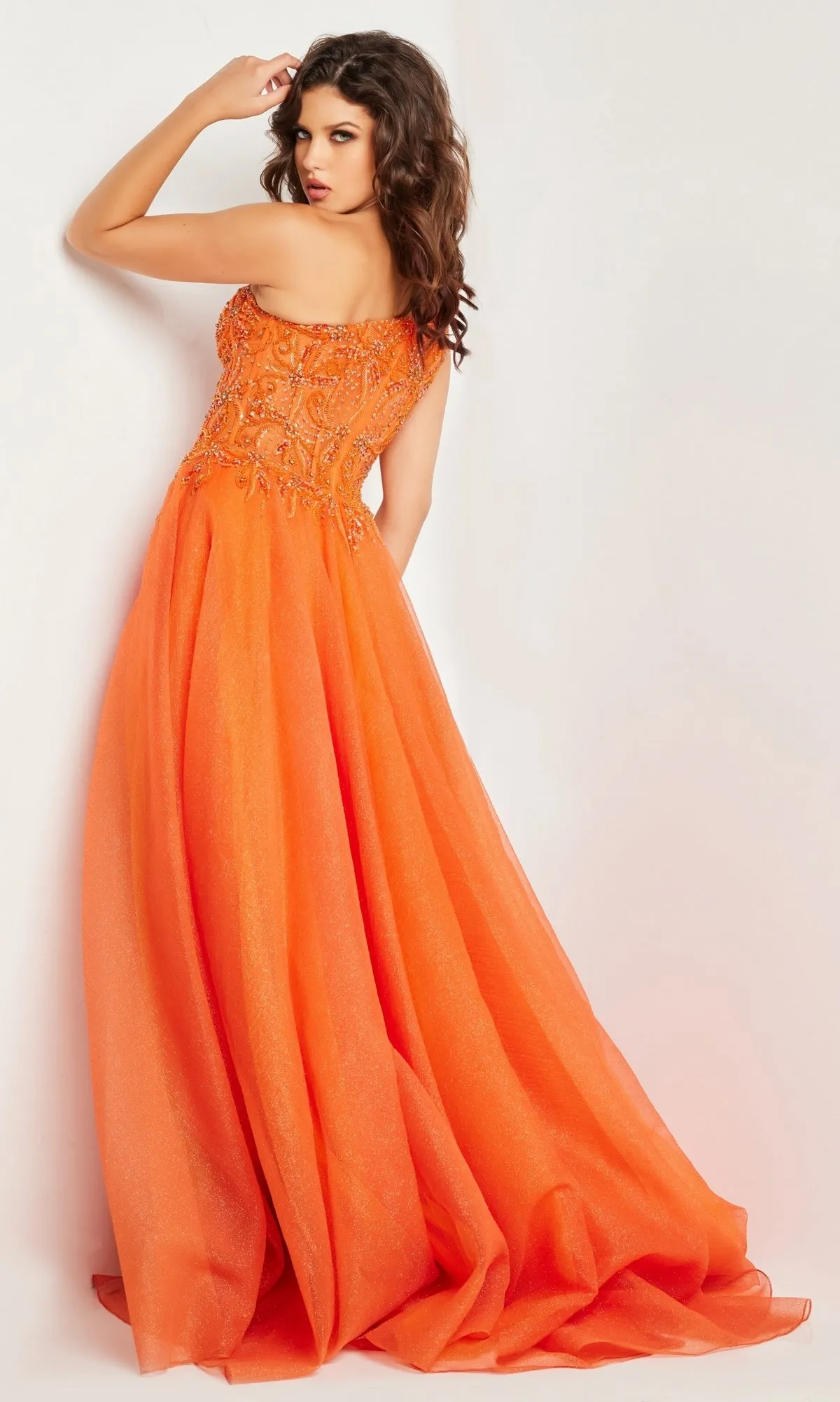 Jovani One-Shoulder Long Prom Ball Gown 25688 sold by PromGirl product image thumbnail 2