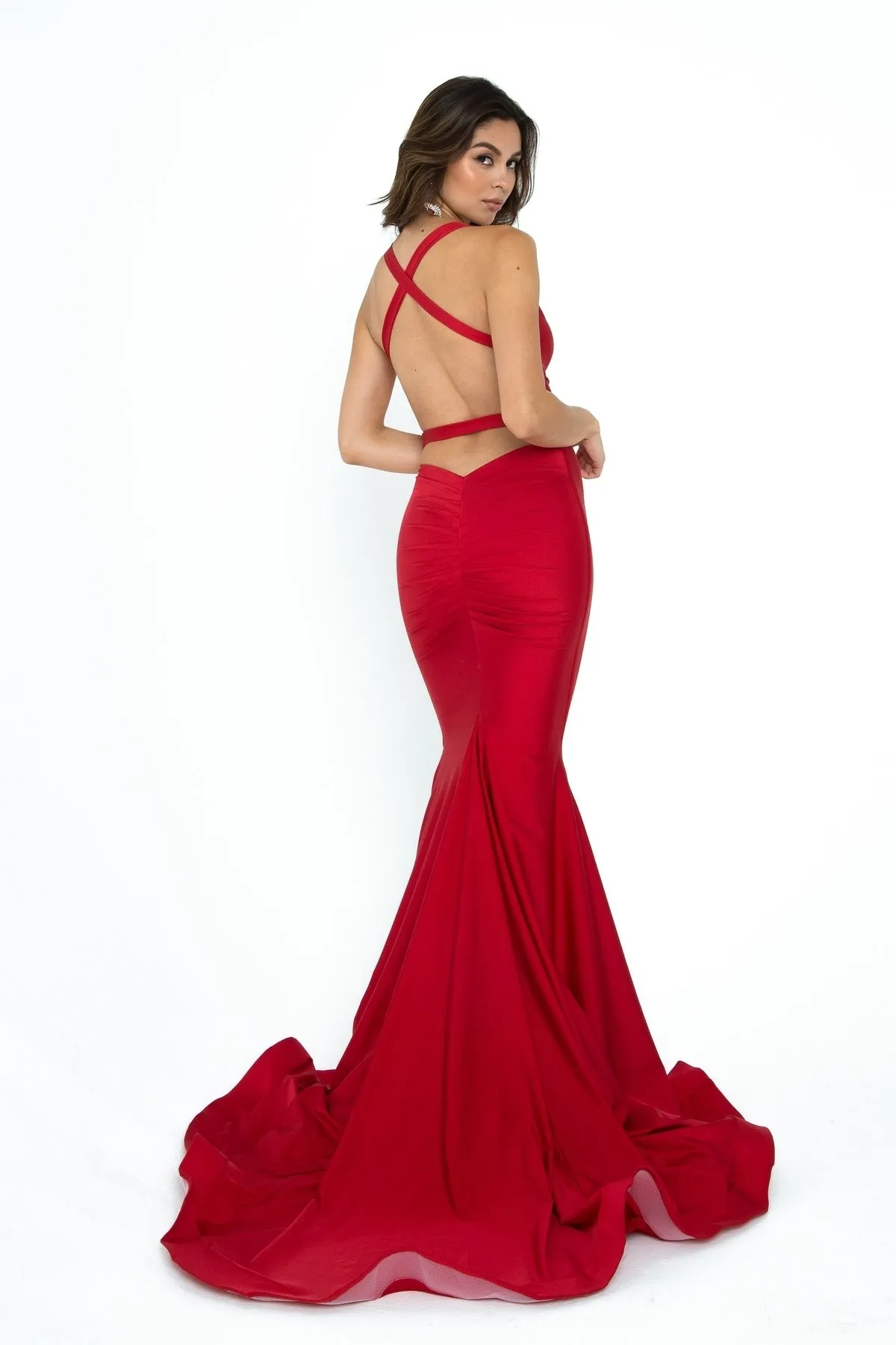 Open-Back Long Prom Dress: Atria 6502H sold by PromGirl product image thumbnail 4