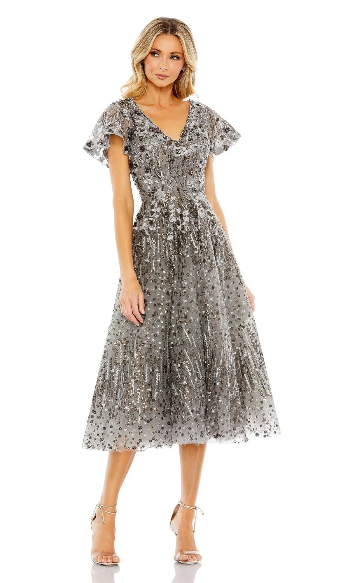 Short Wedding Guest Dress 20392 by Mac Duggal sold by PromGirl