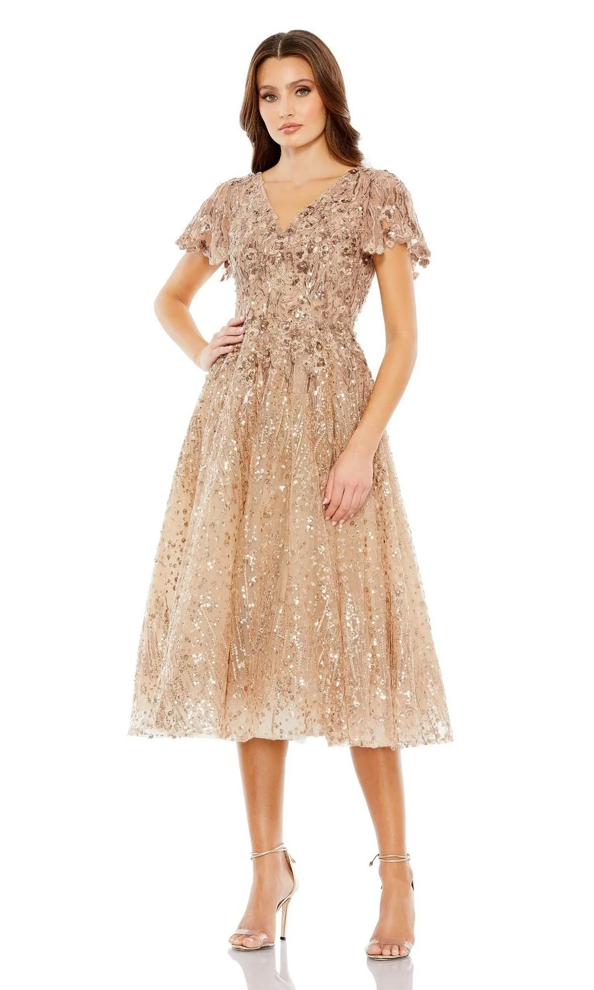 Short Wedding Guest Dress 20392 by Mac Duggal sold by PromGirl product image thumbnail 3