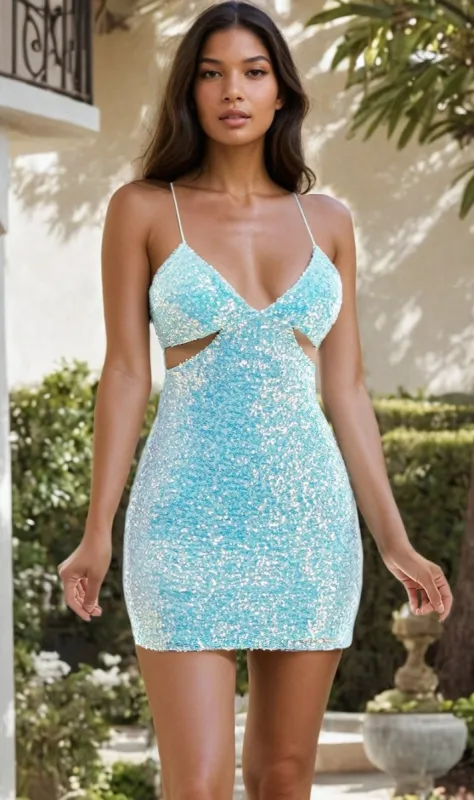 Jump Mint Green Short Sequin Hoco Dress 12899 sold by PromGirl