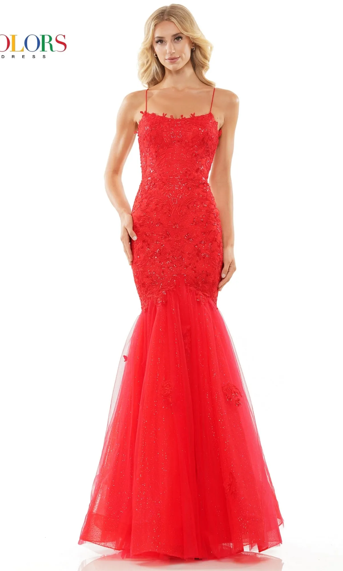 Glitter-Mesh Long Mermaid Prom Dress 2490 sold by PromGirl product image thumbnail 4