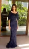 Caped Long Beaded Prom Dress: Primavera 13123 sold by PromGirl
