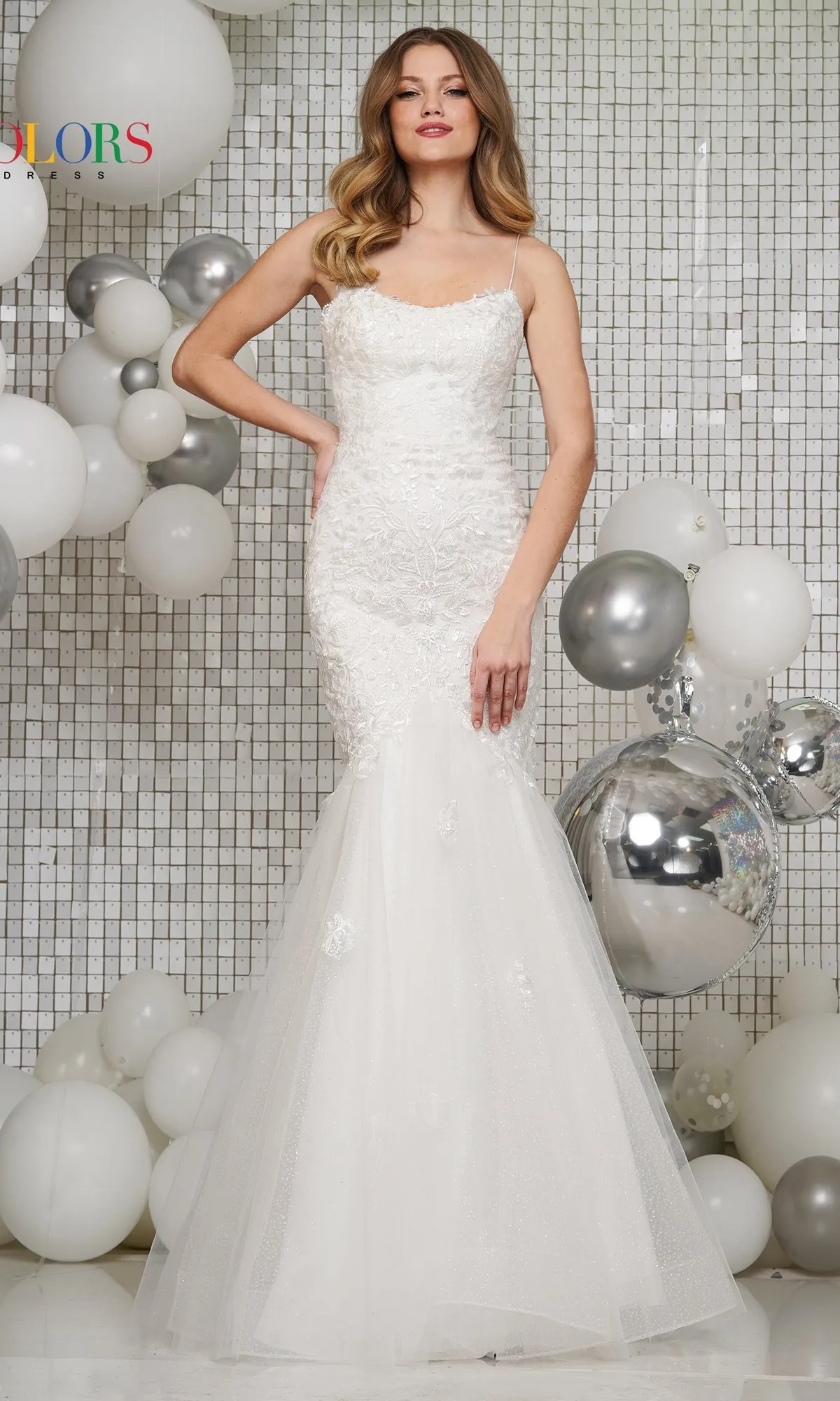 Glitter-Mesh Long Mermaid Prom Dress 2490 sold by PromGirl