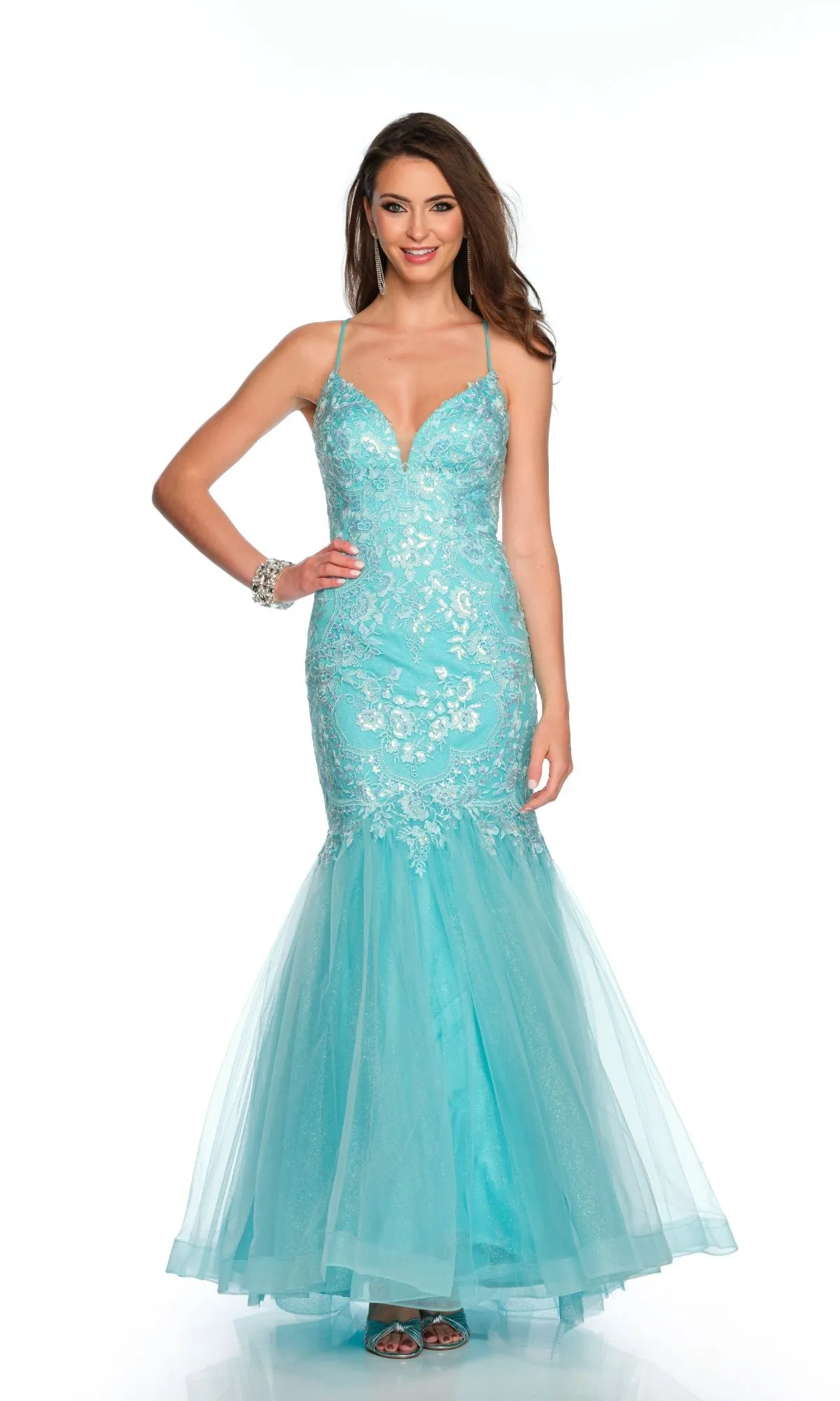 Long Formal Dress 11372 by Dave and Johnny sold by PromGirl
