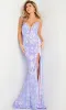 Jovani Sequin-Print Sexy Long Prom Dress 08235 sold by PromGirl