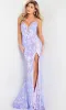 Jovani Sequin-Print Sexy Long Prom Dress 08235 sold by PromGirl