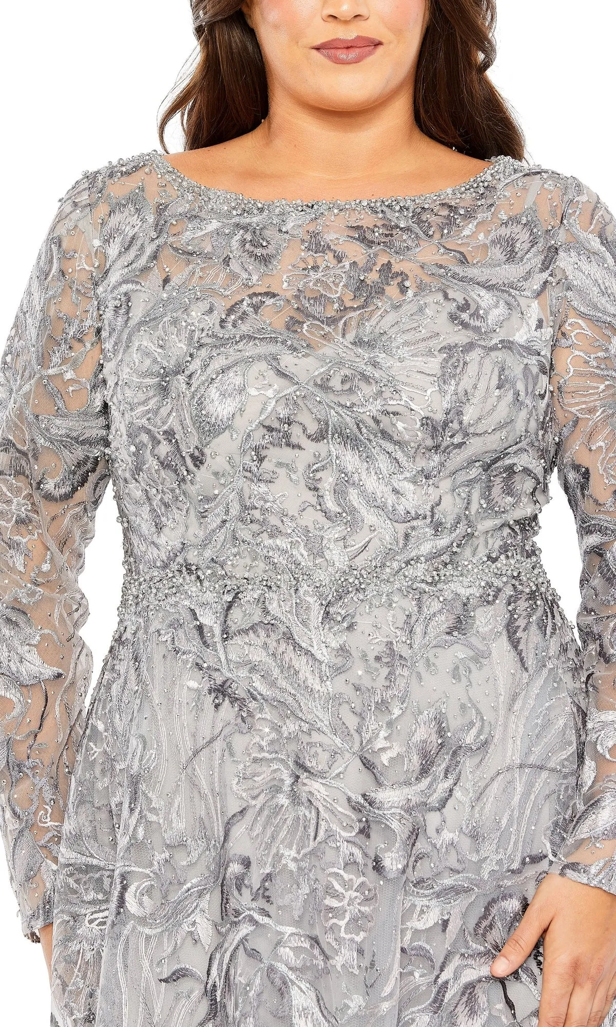 Long Plus-Size Formal Dress 20468 by Mac Duggal sold by PromGirl product image thumbnail 3