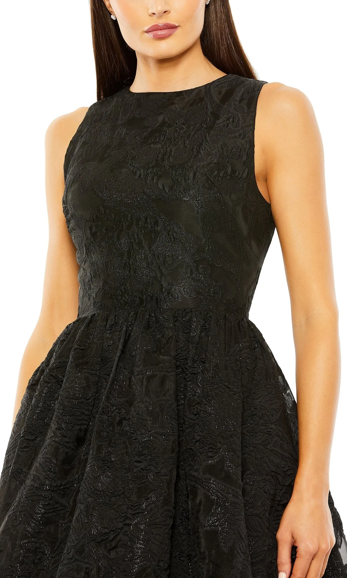 Brocade High-Low Formal Dress: Mac Duggal 20714 sold by PromGirl product image thumbnail 5