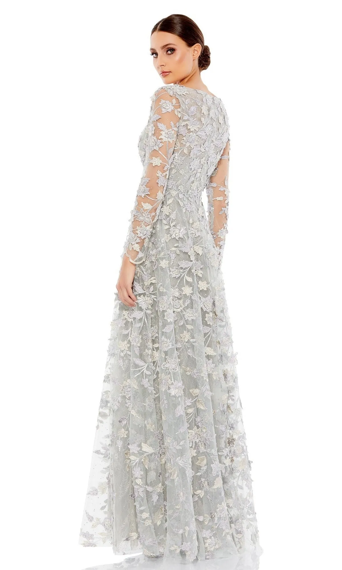 Long Sleeve Long Formal Dress: Mac Duggal 70224 sold by PromGirl product image thumbnail 5