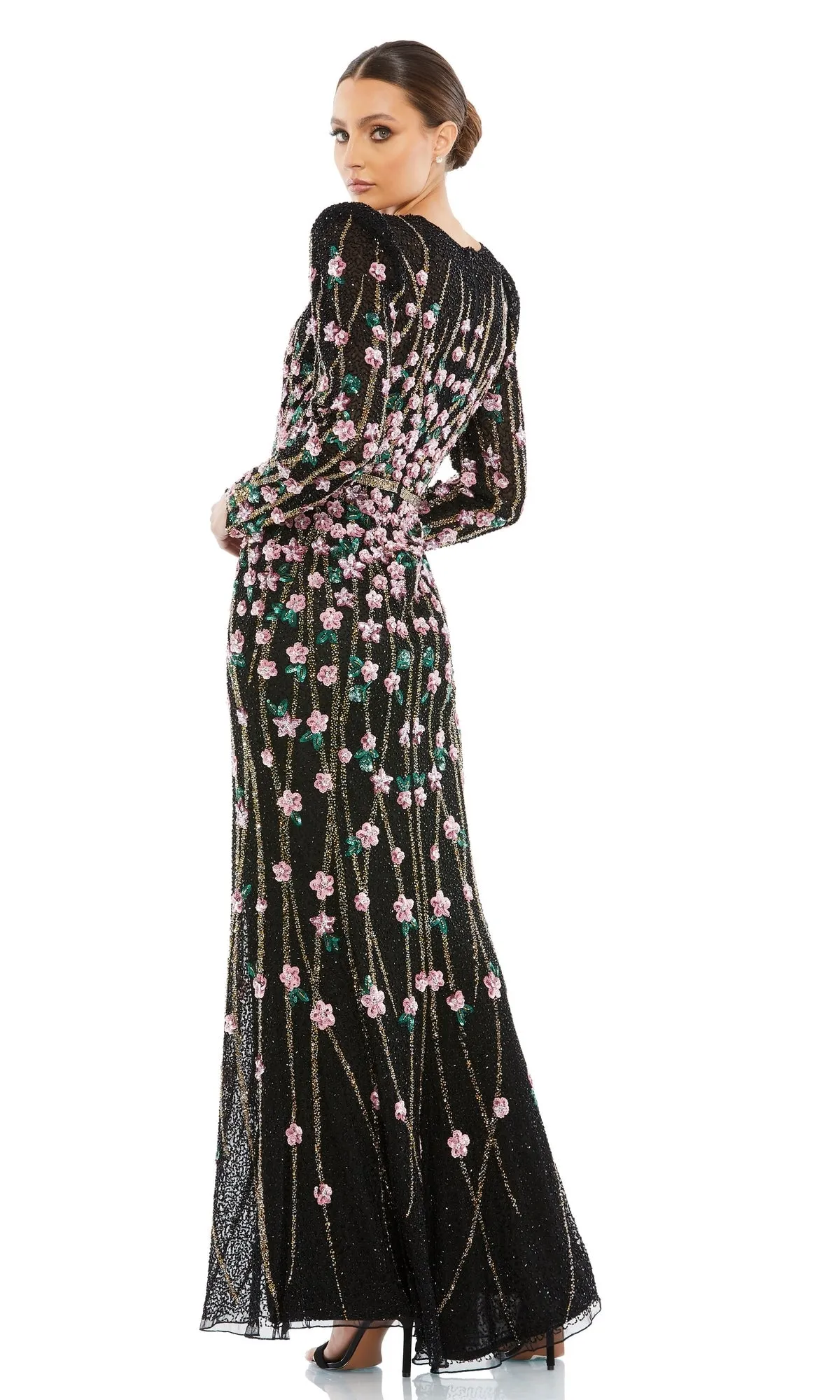 Beaded Long Black Formal Dress: Mac Duggal 5492 sold by PromGirl product image thumbnail 2