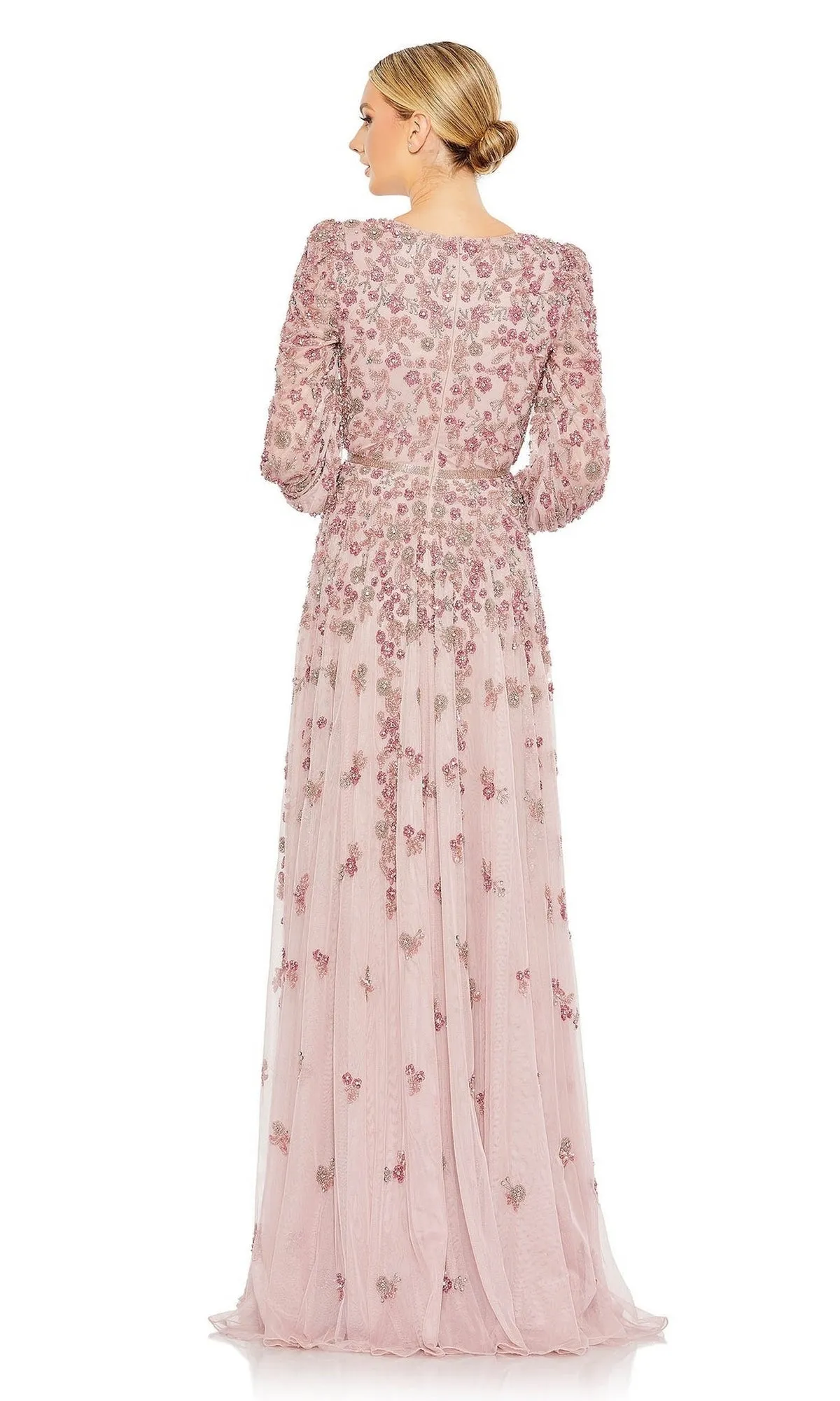 Long Sleeve Beaded Formal Dress: Mac Duggal 5497 sold by PromGirl product image thumbnail 2