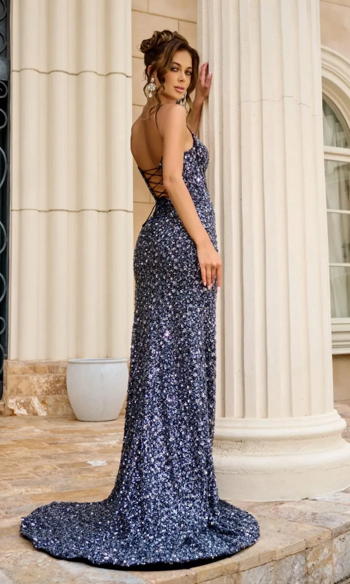 Long Prom Dress PS24057 by Portia and Scarlett sold by PromGirl product image thumbnail 2