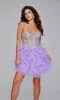 Strapless Short Purple Hoco Dress: Jovani 39748 sold by PromGirl