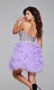 Strapless Short Purple Hoco Dress: Jovani 39748 sold by PromGirl