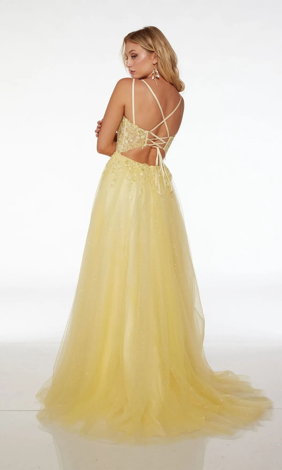 Alyce Embroidered-Bodice Long Prom Dress 61513 sold by PromGirl product image thumbnail 5