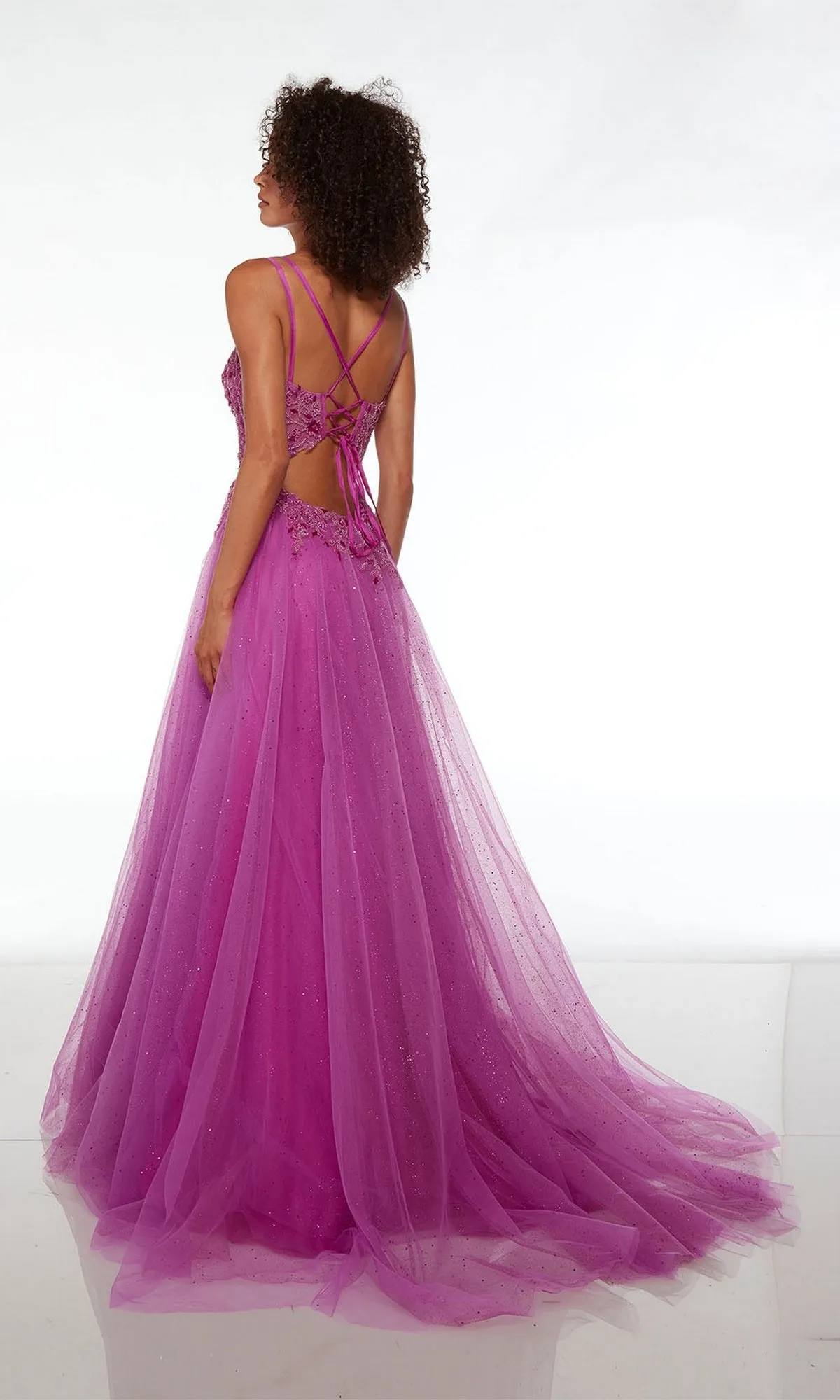 Alyce Embroidered-Bodice Long Prom Dress 61513 sold by PromGirl product image thumbnail 2